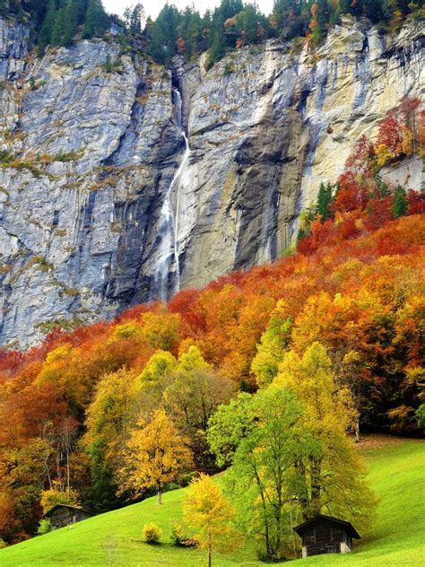 One Of 72 Waterfalls In Lauterbrunnen Valley Switzerland Places