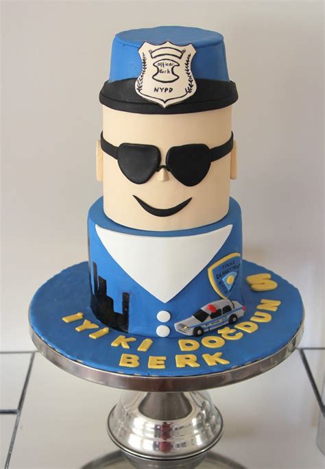 Policeman Cake Police Cake Polis Pastası Birthday Cake Police