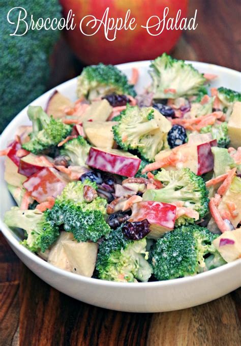 This broccoli apple salad is a fantastic side dish, loaded with amazing flavor and crunch! Creamy Broccoli Apple Salad Recipe - Turning the Clock Back