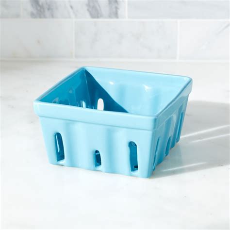 Berry Box Blue Colander Crate And Barrel