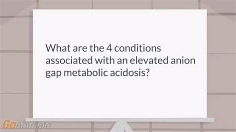 What Are Causes Of Anion Gap Metabolic Acidosis Youtube