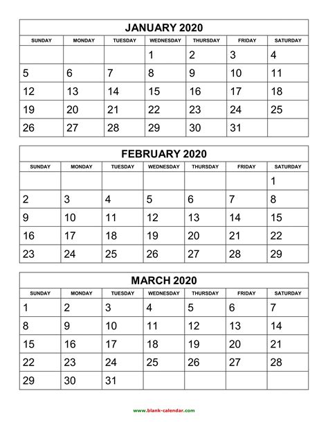 Free Calendar 3 Month Word Template Calendar Template 2022