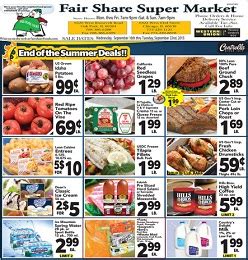 Shoppers can easily browse to view by products or by pages and choose the best options for their needs. Fair Share Foods Weekly Ad Circular