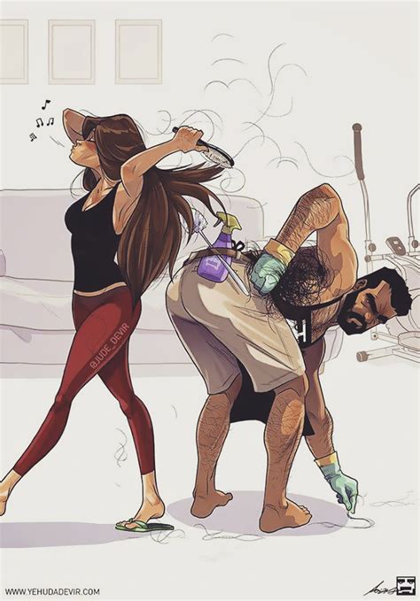Artist Hilariously Illustrates Everyday Life With His Wife