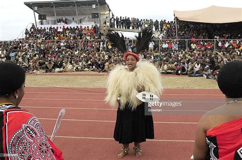Queen Zola Mafu Of Swaziland During Her Wedding To Zulu King Goodwill