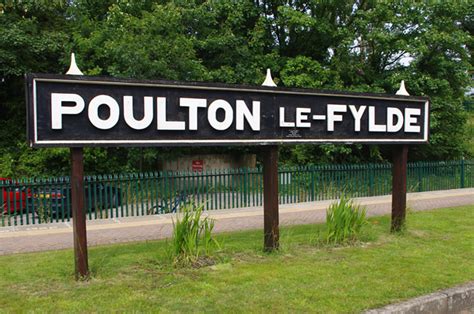 Poulton Le Fylde Station Sign © Ian Taylor Geograph Britain And Ireland