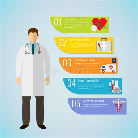 Medical Infographic Template Vector Stock Vector Illustration Of