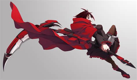 Fondos De Pantalla Ilustración Anime Rojo Rwby Personaje De Ruby