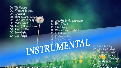 Best Instrumental Songs Of All Time Instrumental Music Collection