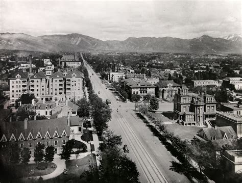 Vintage Photo Of South Temple Formerly Brigham St Salt Lake City
