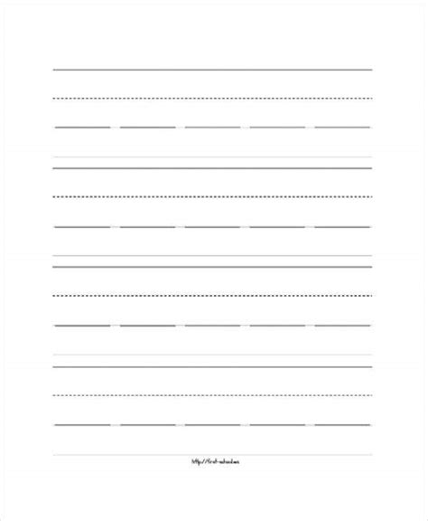 Free Printable Lined Paper For Preschoolers Best Primary Writing