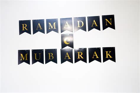 Ramadan Mubarak Banner Islamic Decorations