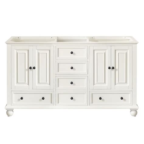 Avanity Thompson 60 In French White Bathroom Vanity Cabinet In The