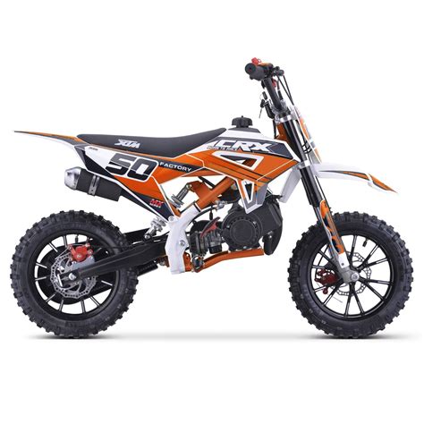 Xtm Crx 2024 Kids 49cc 50cc Petrol 2 Stroke Mini Dirt Bike Colour Coded