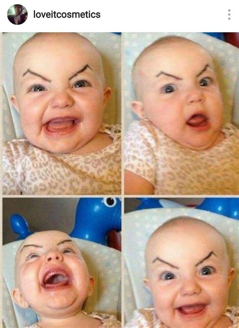 Babies With Angry Eyebrows Funny Baby Memes Funny Baby Pictures