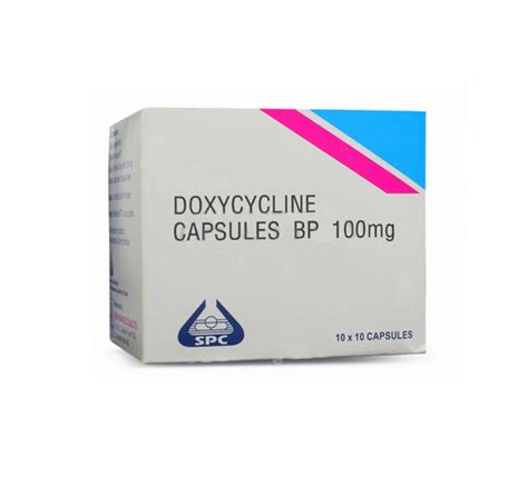 Doxycycline 100mg Bacterial Infectionsprevent Malaria Antibiotic 100