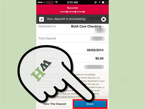 Take a photo of the front and back of the check with your phone camera. How to Deposit Checks With the Bank of America iPhone App
