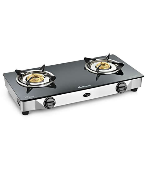 You should go with ones which are made of toughened glass. Sunflame Pride SS GT 2 Burner Glass Manual Gas Stove Price ...