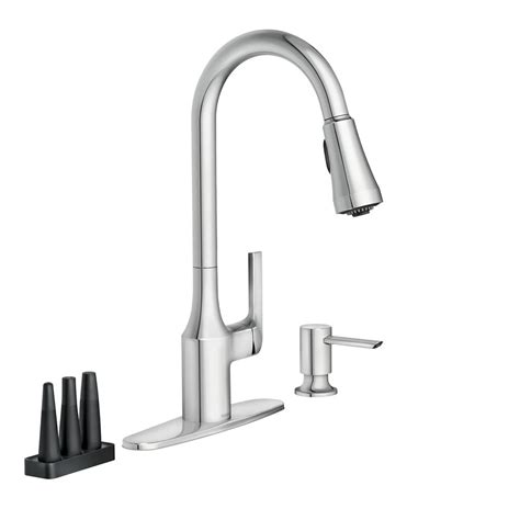 Check spelling or type a new query. MOEN Milton Single-Handle Pull-Down Sprayer Kitchen Faucet ...
