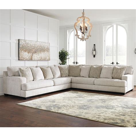 Signature Design By Ashley Rawcliffe 3 Piece Sectional Set In Parchment