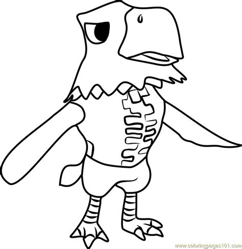 A large collection of 100 images for coloring in high quality. Apollo Animal Crossing Coloring Page - Free Animal ...