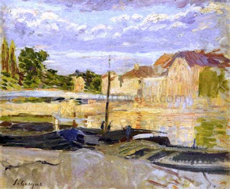 Henri Lebasque The Banks Of The Marne At Lagny Oil Painting Oil