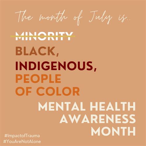 Black Indigenous People Of Color Mental Health Awareness Month Take