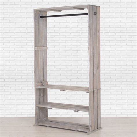 The mdesign large freestanding towel rack holder with storage shelf features 3 staggered towel rails for drying damp towels or clothes as well as a wire mesh shelf. Wooden Clothes Rack With Shelves - https://www.otoseriilan ...