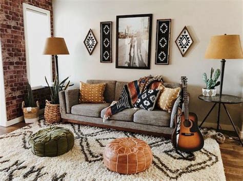 34 The Best Rustic Bohemian Living Room Decor Ideas Homyhomee