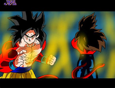 Db Heroes Ssj4 Goku And Vegeta By Tekedafox23 On Deviantart