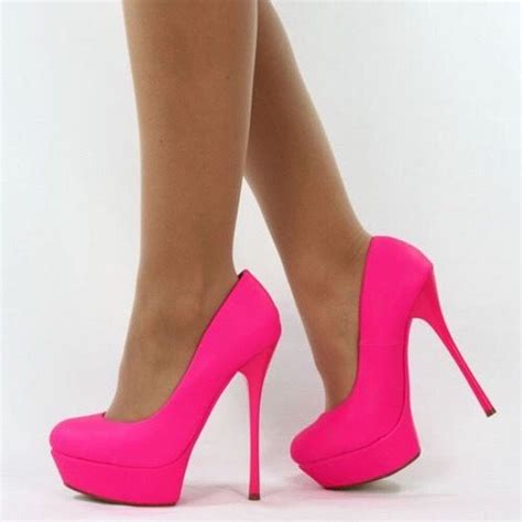 Heels Platform Hot Pink Heels Pink High Heels Fashion High Heels