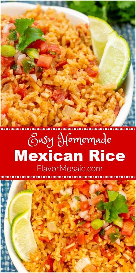 Homemade Mexican Rice Mexican Rice Easy Mexican Side Dishes Mexican