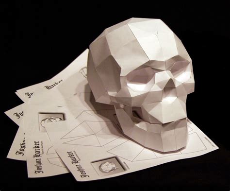 9new Papercraft Skull Template Selkietwins