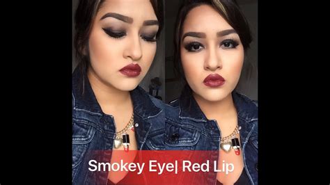Smokey Eye Red Lip Youtube