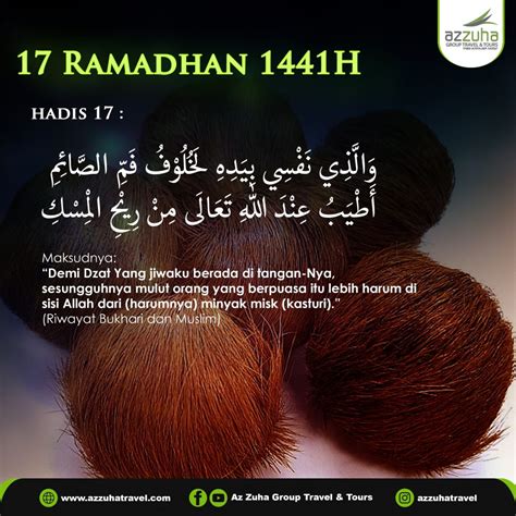 Perkongsian 1 Hari 1 Hadis 17 Ramadhan 1441h Az Zuha Group