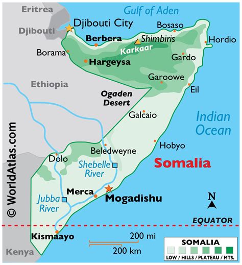 Somalia Map Geography Of Somalia Map Of Somalia Worldatlas Com