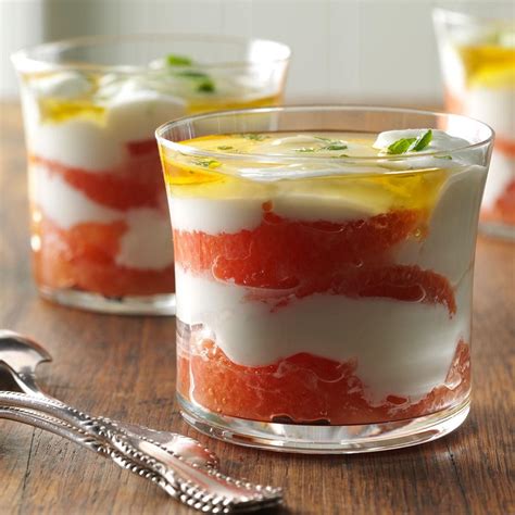 Roast dinner deserves a proper dessert. Grapefruit, Lime & Mint Yogurt Parfait Recipe | Taste of Home