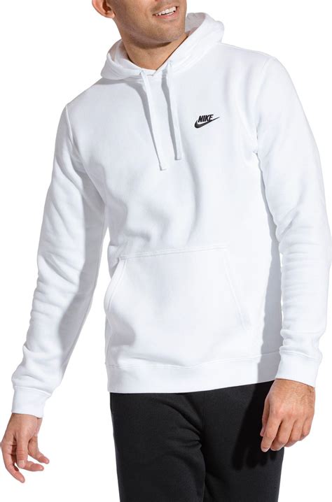 Lyst Nike Club Fleece Pullover Hoodie In White For Men