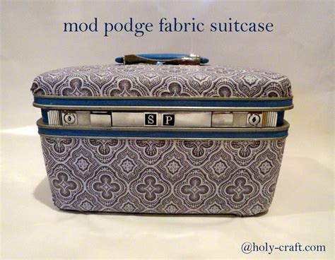 Mod Podge Vintage Suitcase Upcycle Rachel Teodoro