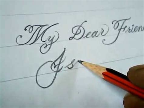How to Write Good hand writer | Pencil Calligraphy | Mazic ... Writing is not just a way of presenting thoughts and ideas;