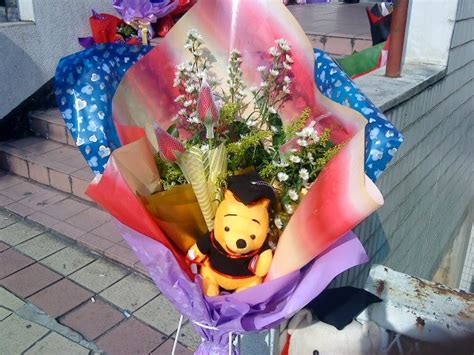 Bunga geranium ( nama lain bunga tapak dara) dalam bahasa latin adalah stork atau bangau. Gubahan Kak Liana: Hari Konvo OUM KL 19 Jun2010
