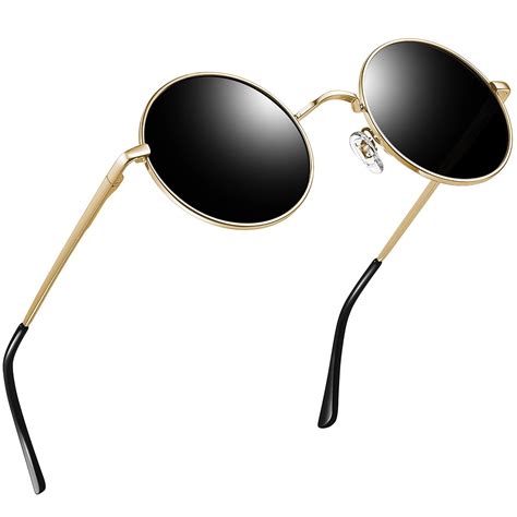 Joopin Hippie Round Sunglasses Polarized For Women Men Retro Small Circle Glasses