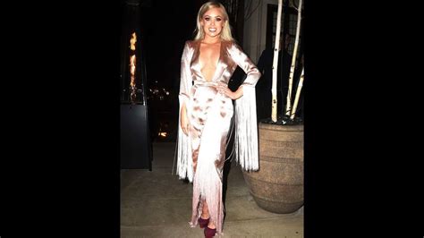 Jorgie Porters Ample Assets Spill Out As She Goes Braless In Eye Popping Slashed Dress Youtube