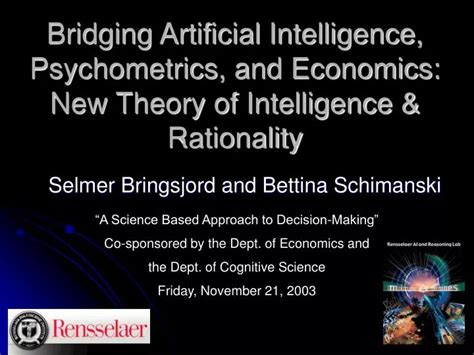 Ppt Bridging Artificial Intelligence Psychometrics And Economics