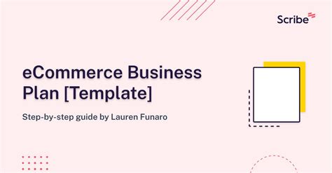 Ecommerce Business Plan Template Scribe