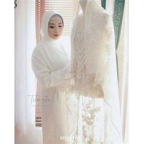 Jual Amora Robe Kimono Pengantin Bridesmaid Satin Brokat Untuk