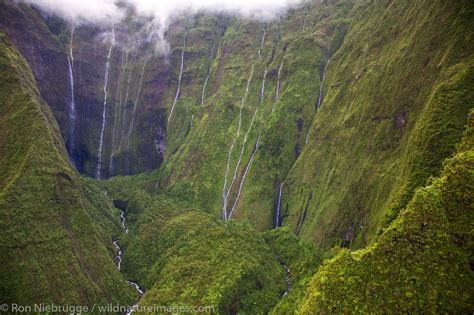 Waterfalls Kauai Hawaii Photos By Ron Niebrugge