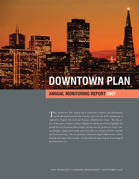 Downtown Plan Annual Monitoring Report 2007 Sf Planning