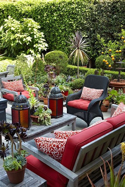 Designer outdoor cushion cover black and white stripe welt patio furniture cushions summer 2018 trends inspiration teak backyard design wrought iron transitional deck universal chair foam choose size 22 porch gazebo ideas creating beautiful rooms in decor striped nz a the polohouse swingtime pillows with steel frame stylish best lounge colour. Ninbra (Colorful garden corner.) | Outdoor rooms, Patio ...