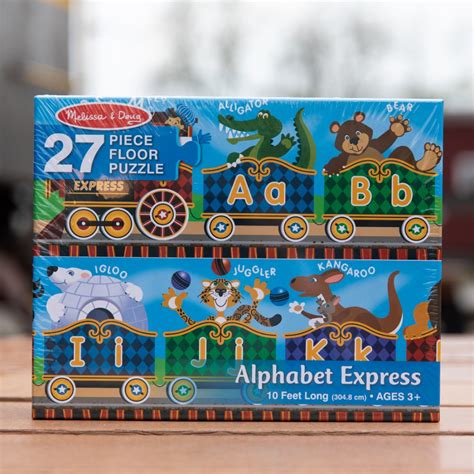 To consolidate the pronunciation, writing and order of the 26 letters and to enhance children's memory and logical . Melissa & Doug Alphabet Express Puzzle - Conservancy for Cuyahoga ...